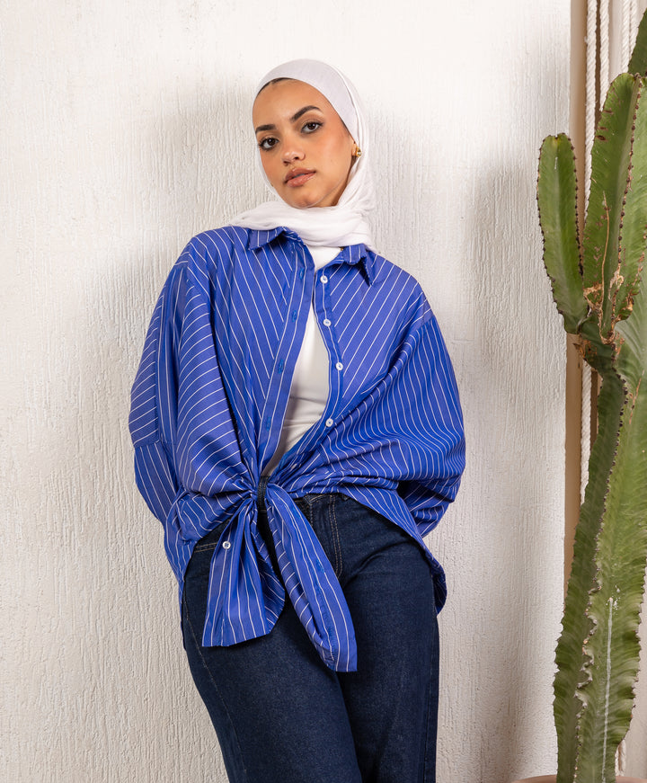 Striped Poplin Shirt