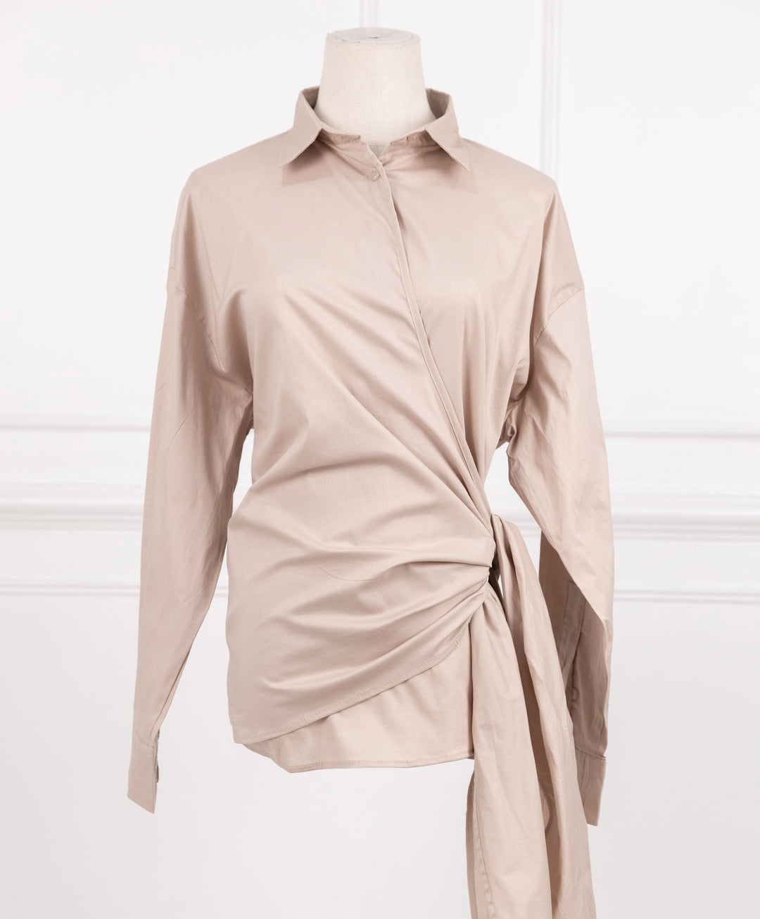 Wrap Poplin Shirt