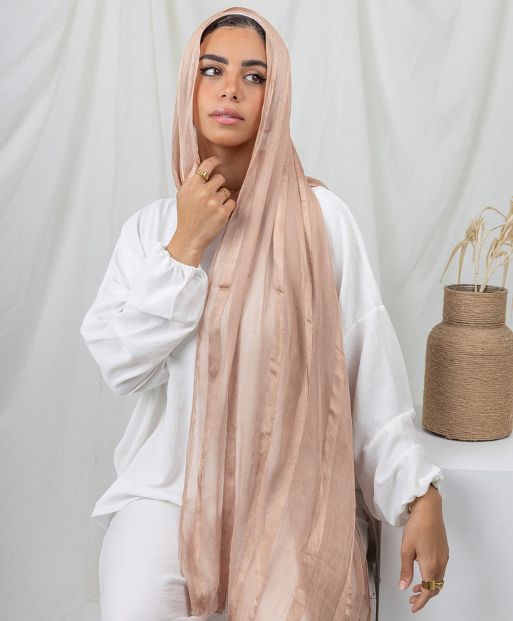 Lustrous Linen Scarf