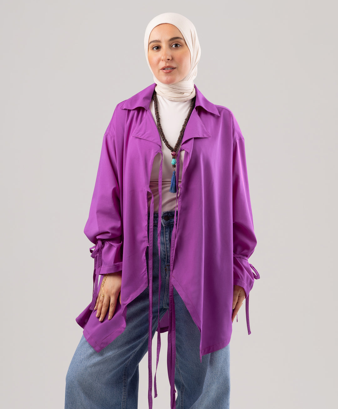 Fringy Royal Blouse