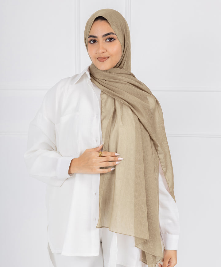 Glittery Chiffon Scarf