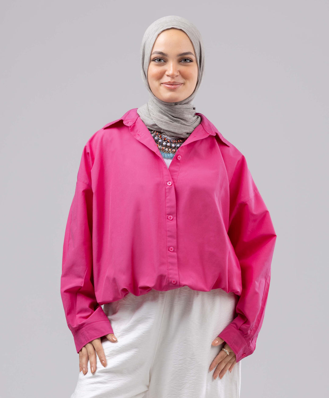 Basic Button Blouse