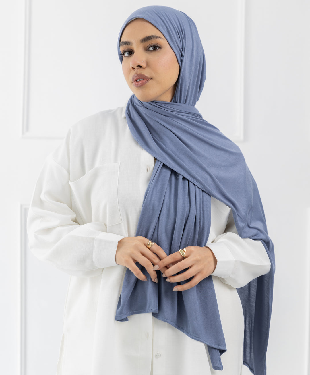 Plain Cotton Lycra Scarf