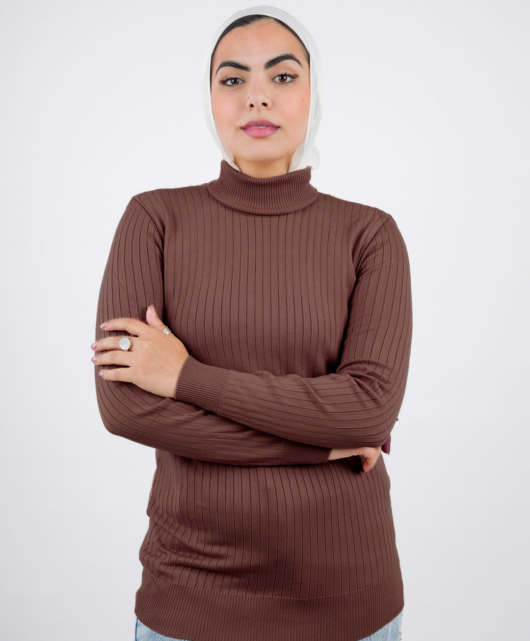 Wide Short Ribbed Pullover