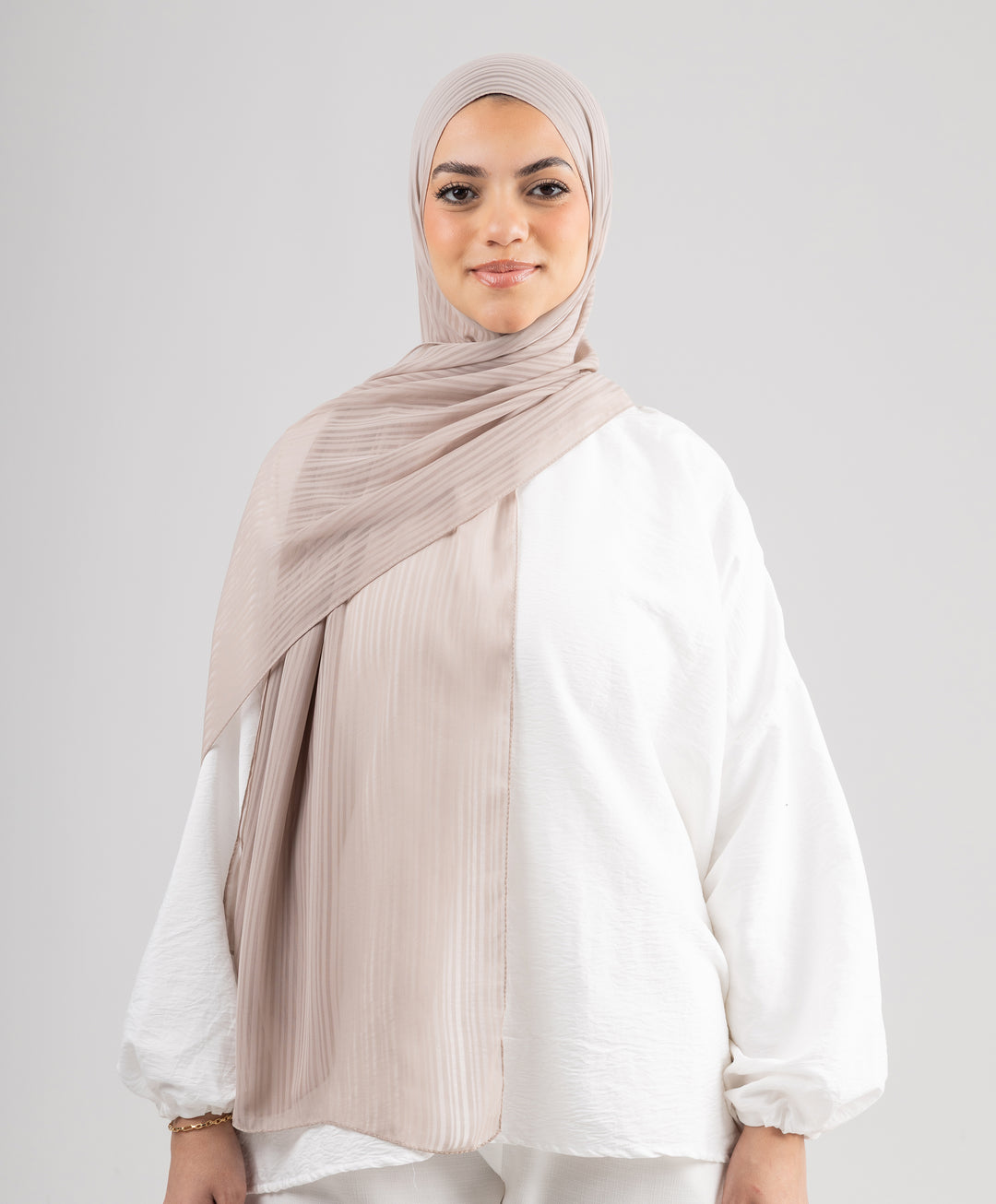 Mini Stripes Chiffon Scarf