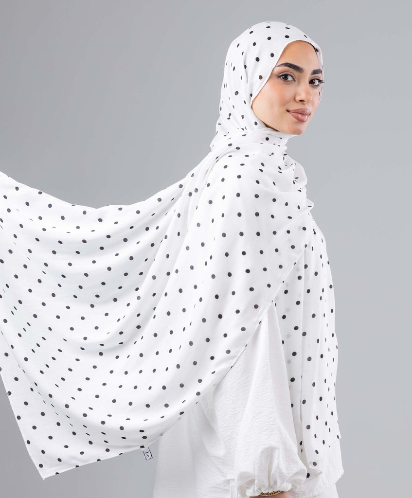 Polka Dots Modal Scarf – Le Voile
