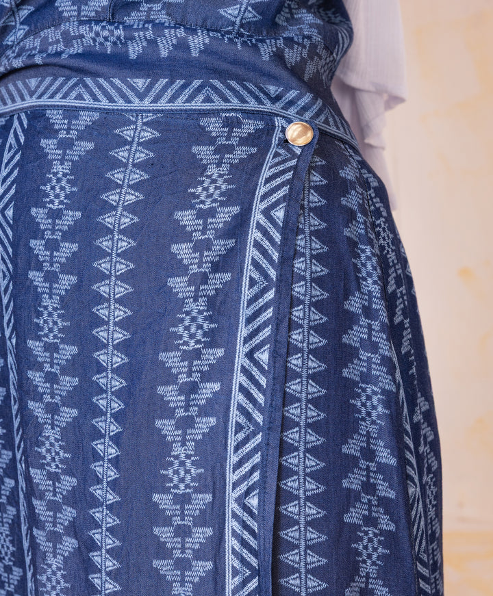 Boho Denim Skirt