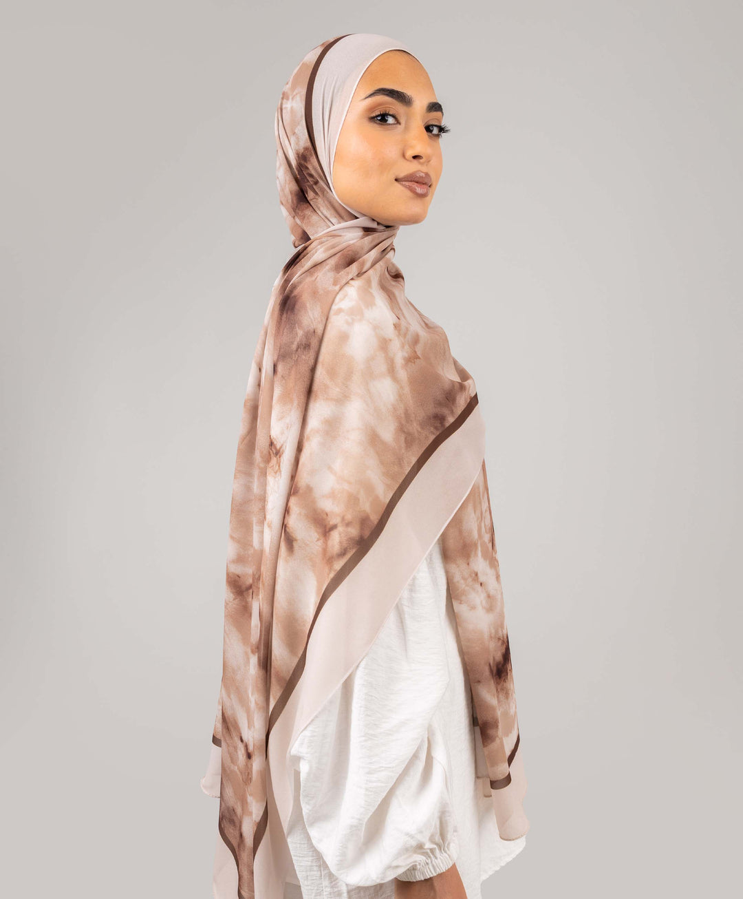 Tie Dye Chiffon Scarf