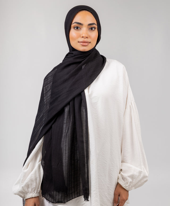 Stripe Linen Scarf