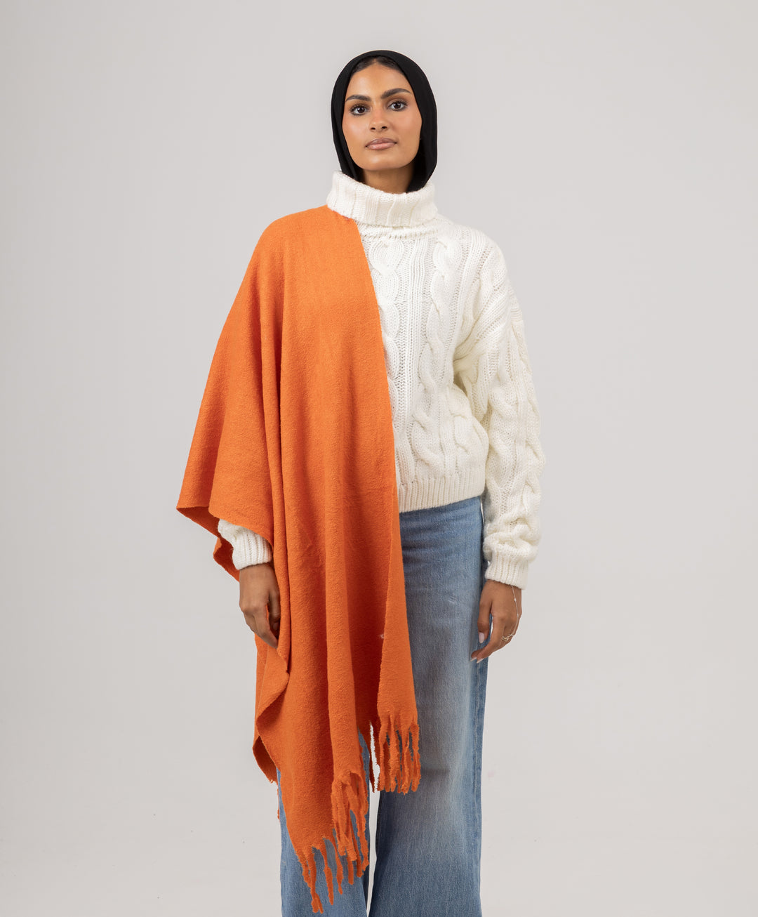 Whisper Long Tassels Shawl