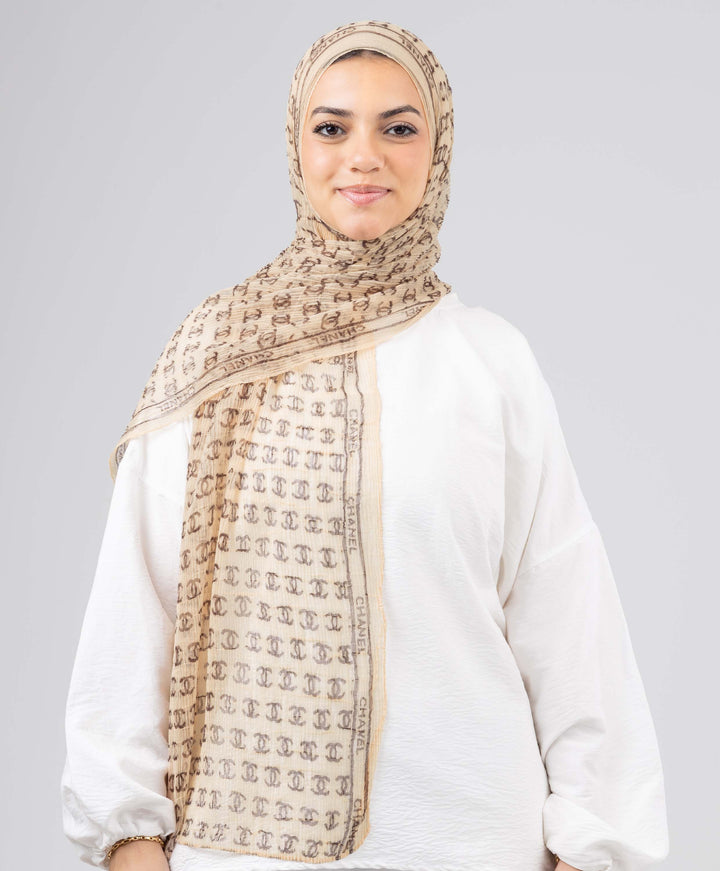 Chain Luxury Crushed Scarf