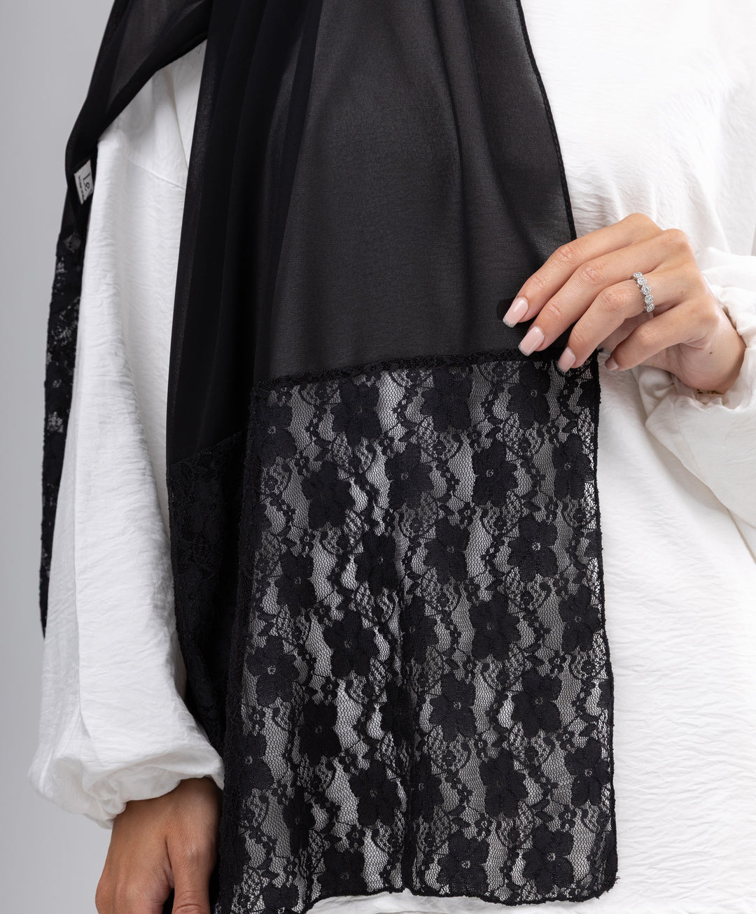 Chiffon Lace Scarf