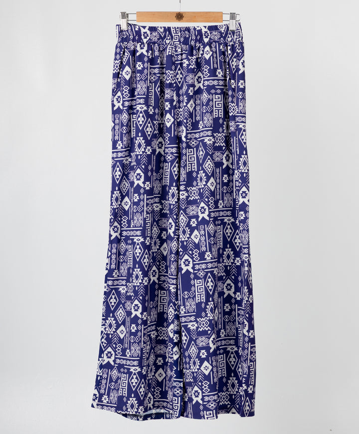 Printed Satin Pants