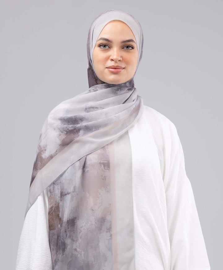 Quiet Mauve Chiffon Scarf