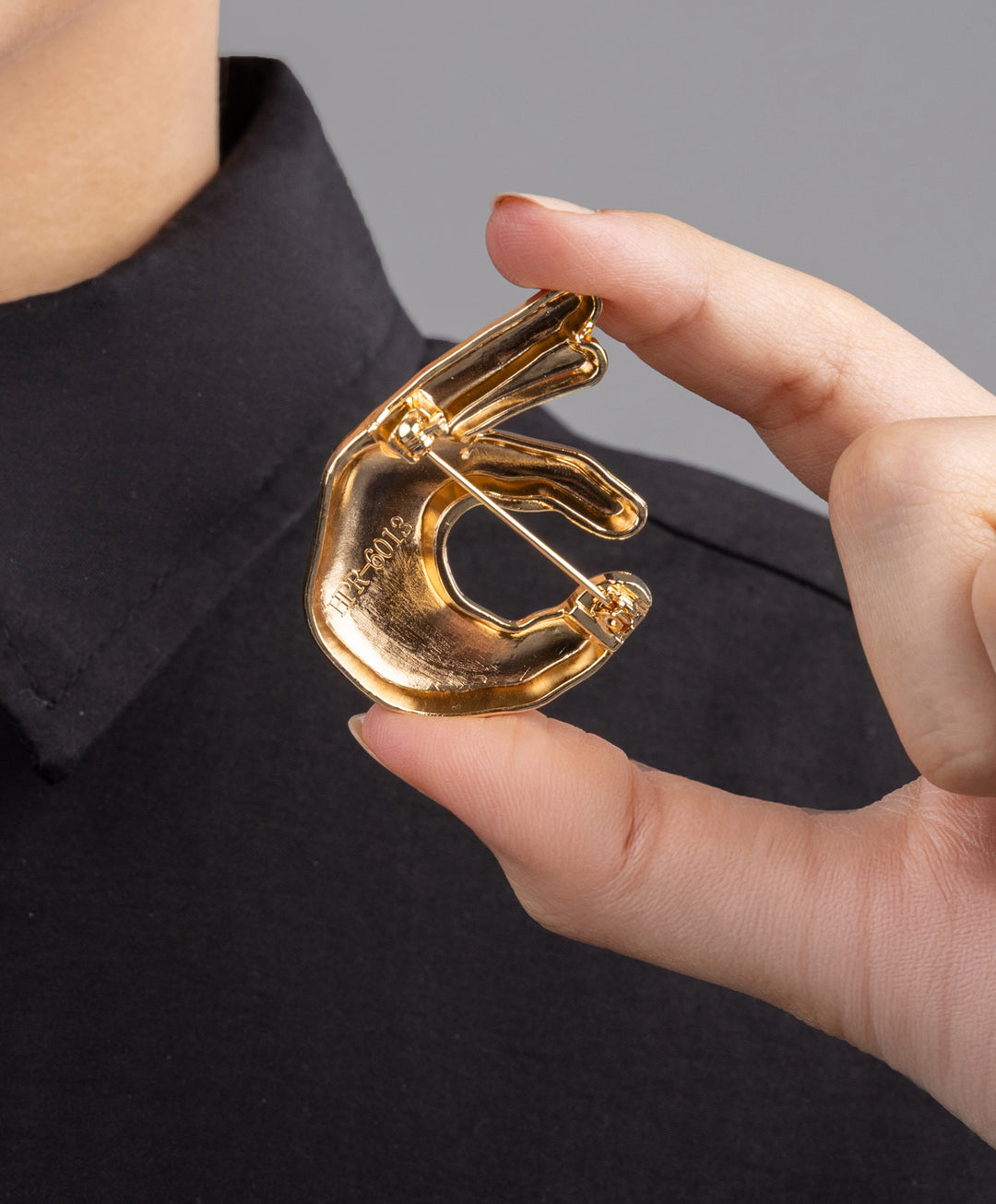 OK Gesture Brooch