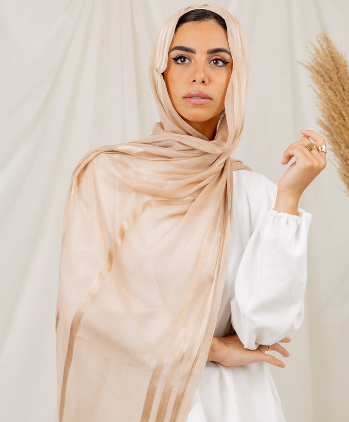Lined Linen Scarf