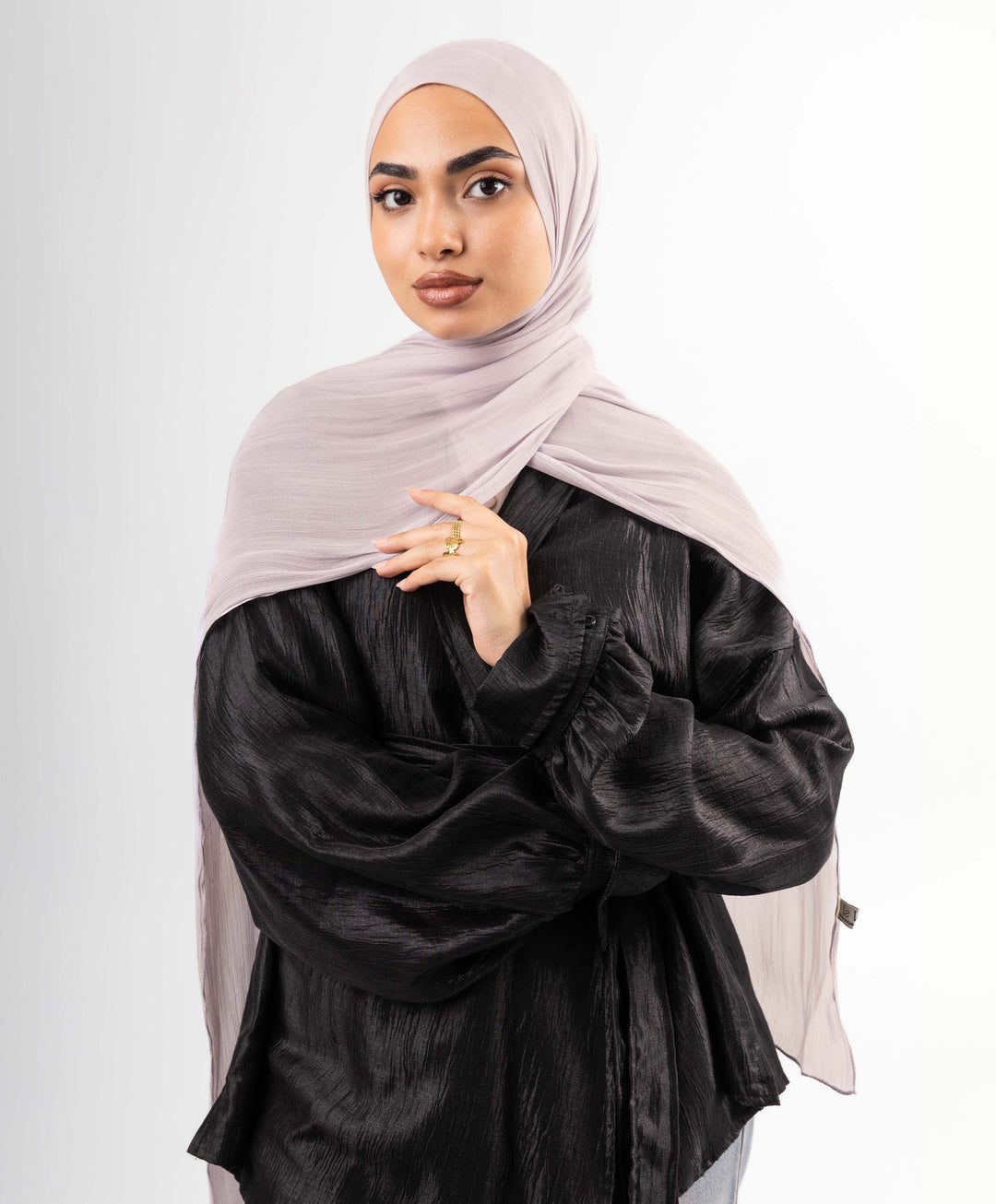 Organza Crinkle Satin Scarf
