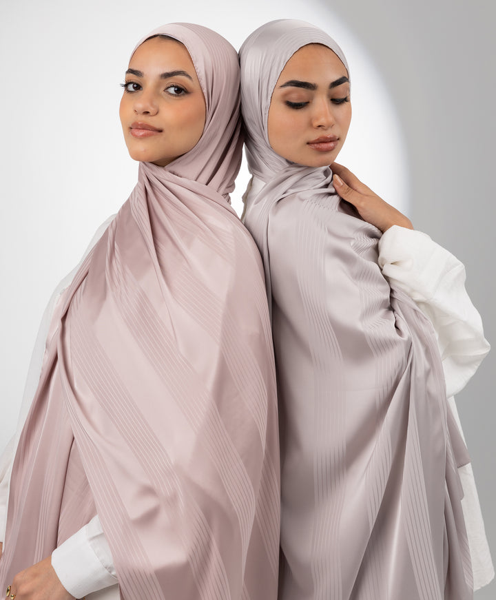 Striped Satin Scarf