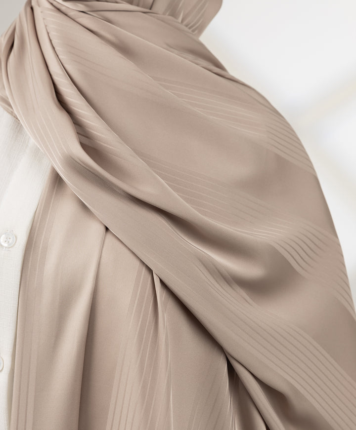 Striped Satin Scarf