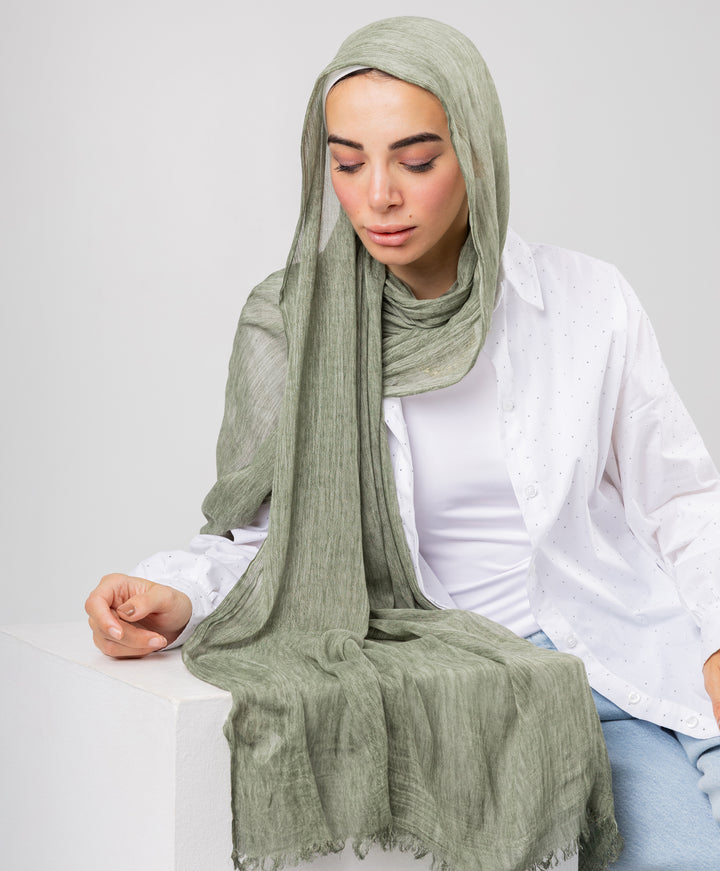 Marble Linen Scarf