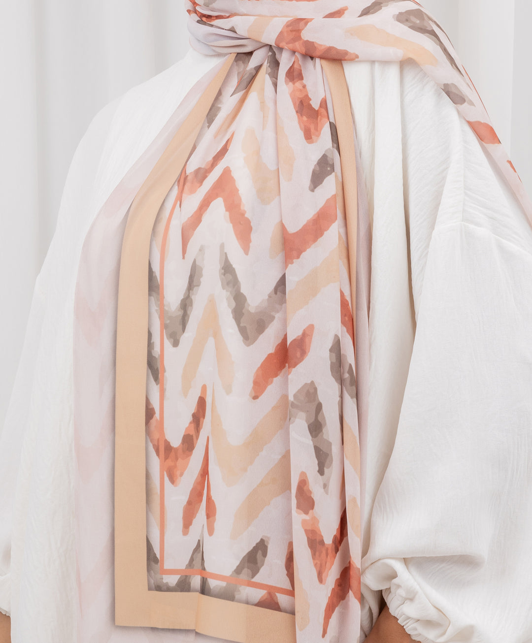 Subtle Stripes Chiffon Scarf