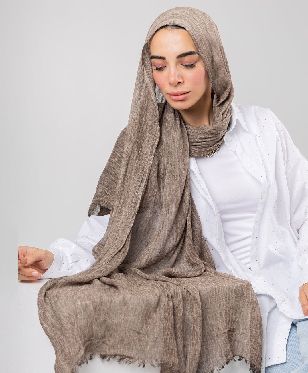 Marble Linen Scarf