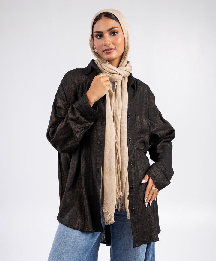 Pleated Linen Shirt