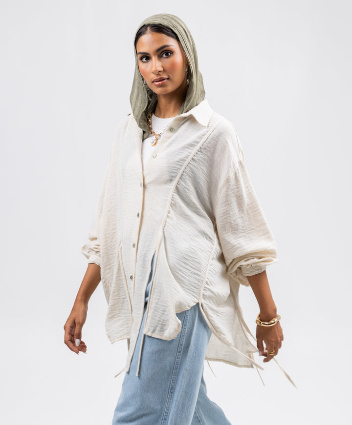 Tassel Linen Shirt