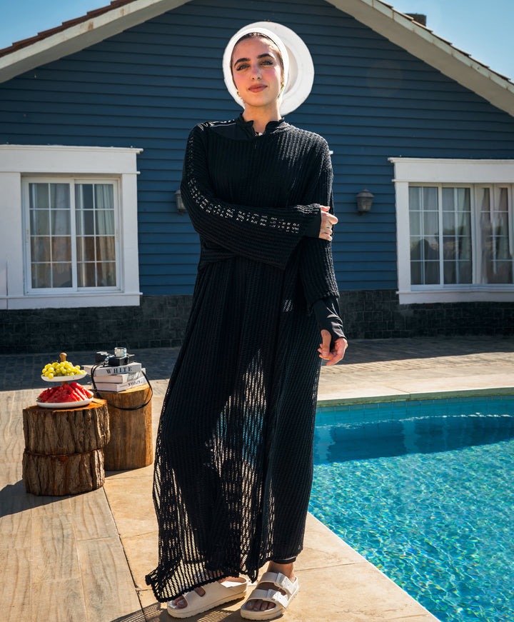 Long Mesh Dress