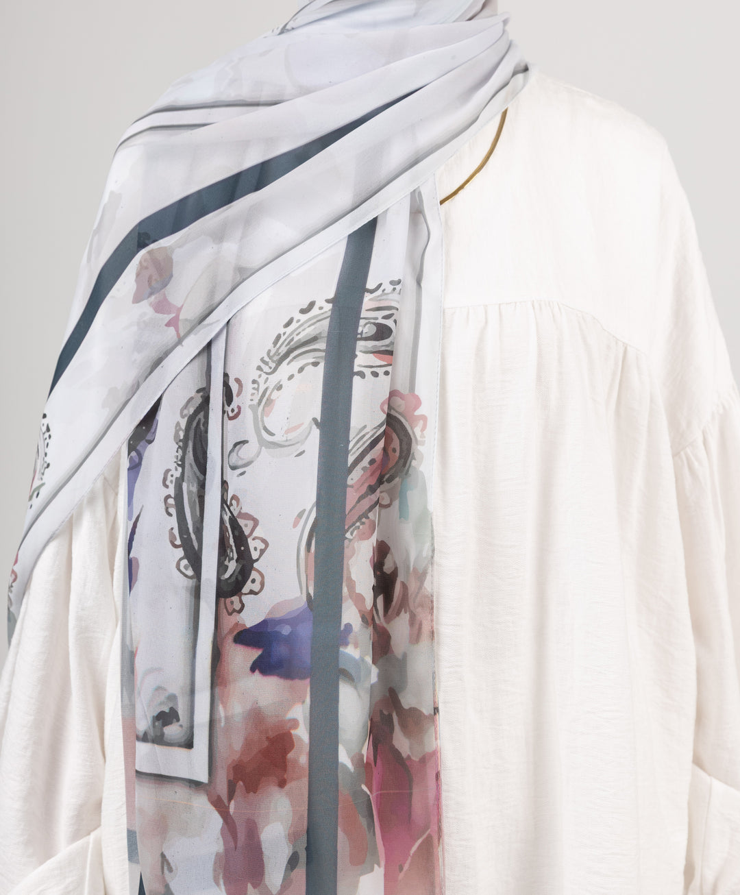 Abstract Chiffon Scarf