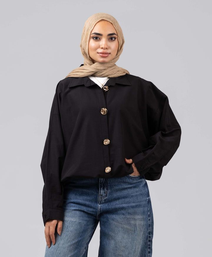 Golden Button Blouse