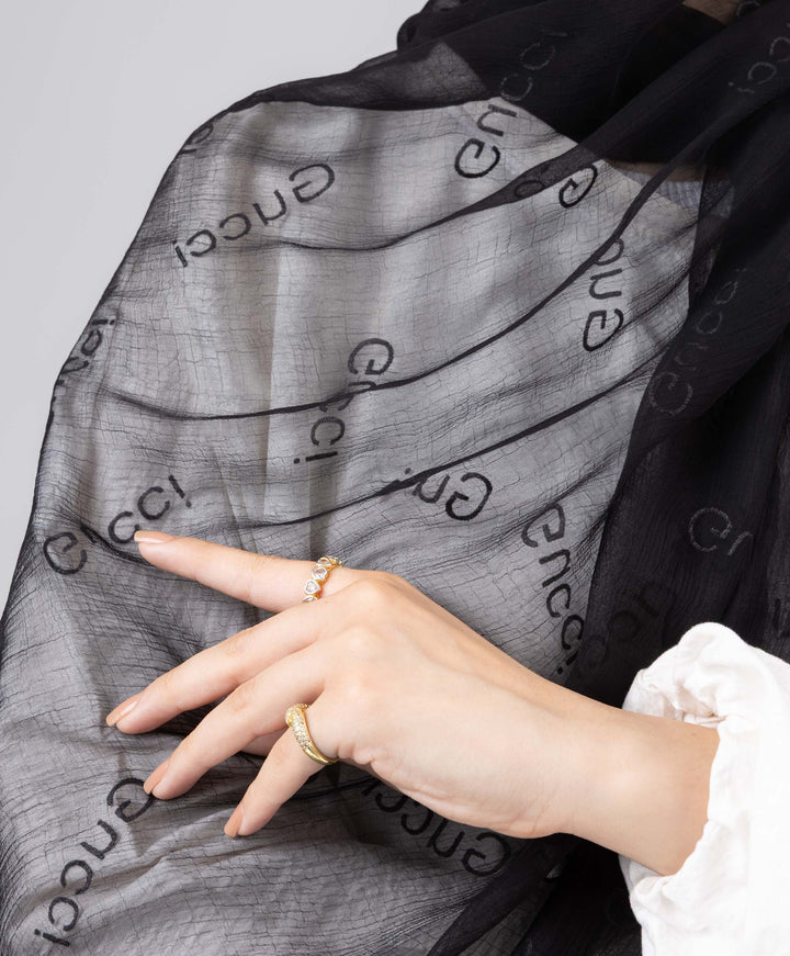 Sleek Luxury Crushed Scarf