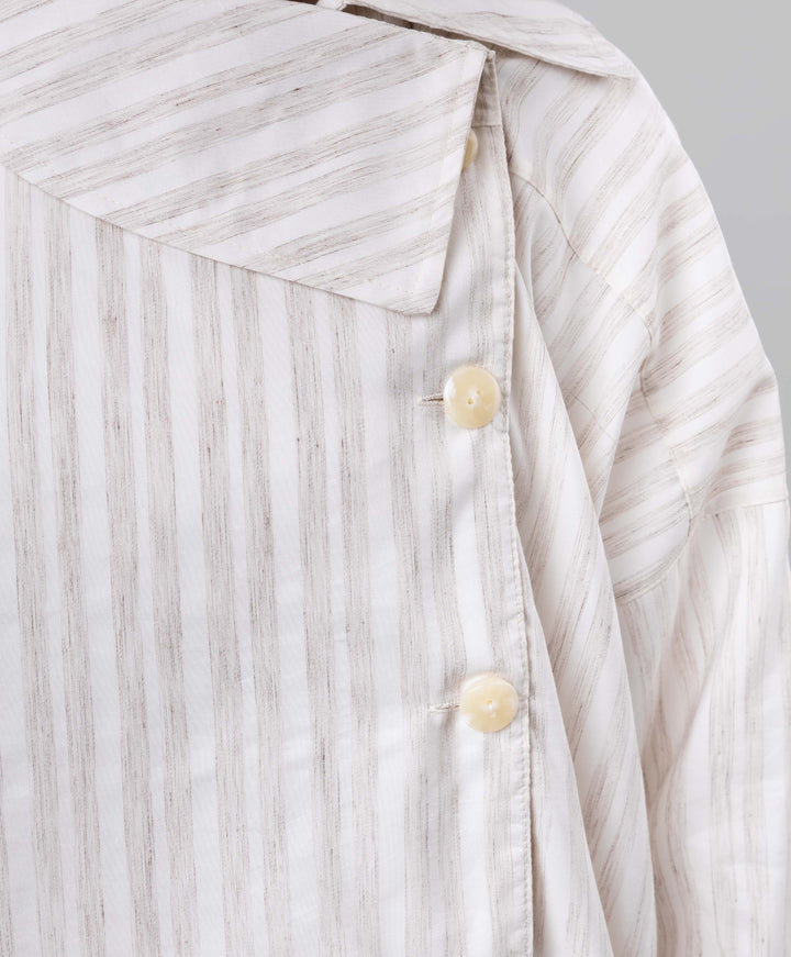 Striped Linen Abaya