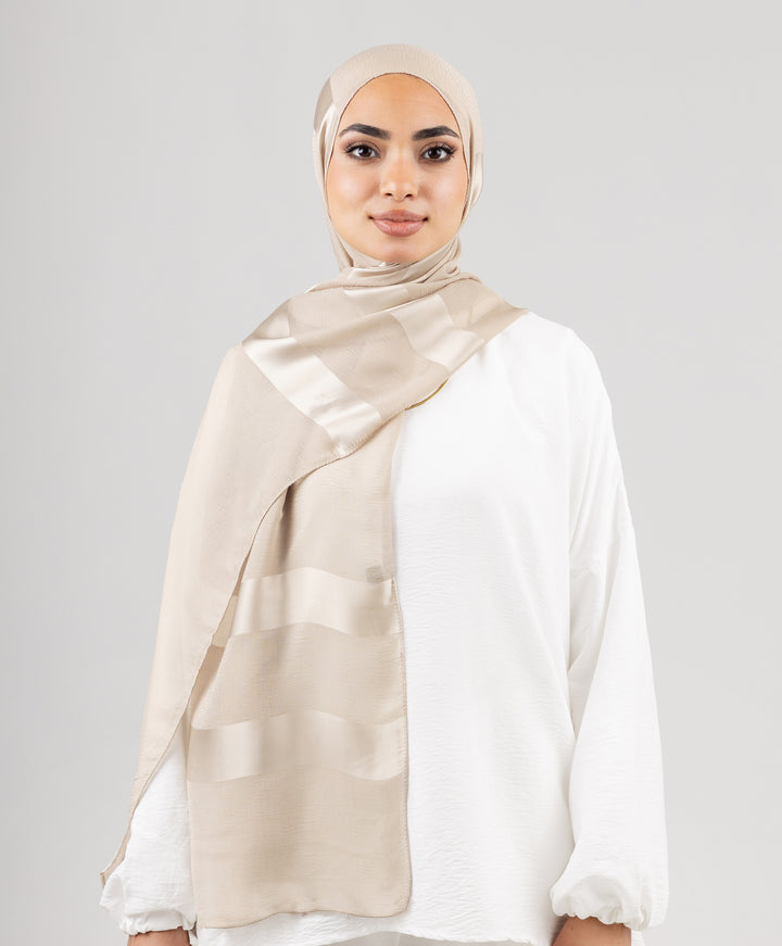 Sparkle Satin Chiffon Scarf