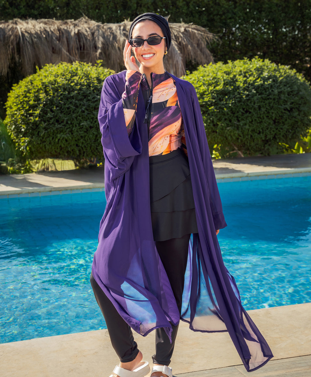 Plain Chiffon Kimono