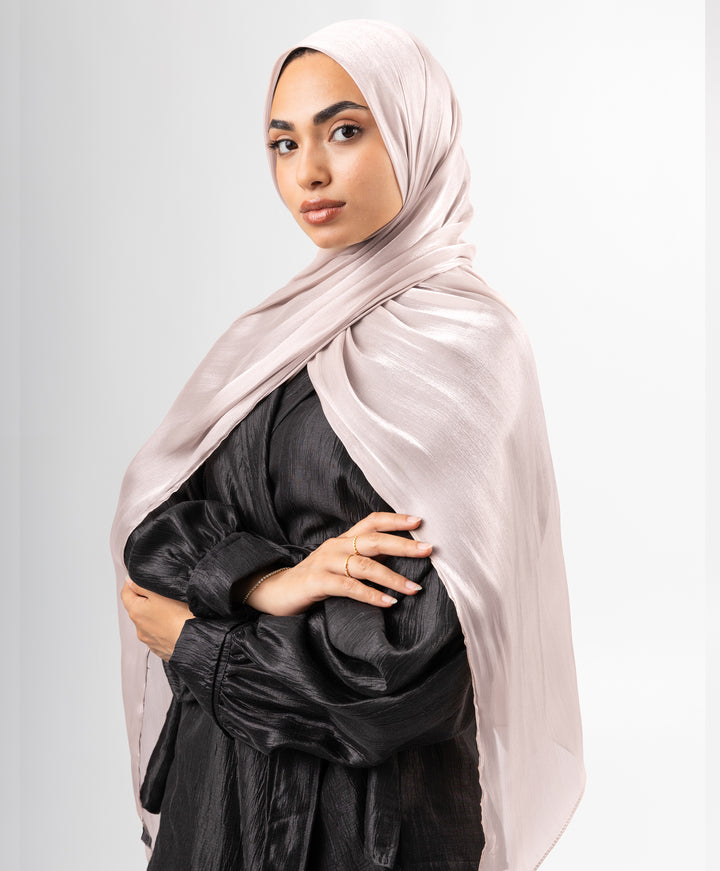 Organza Crinkle Satin Scarf