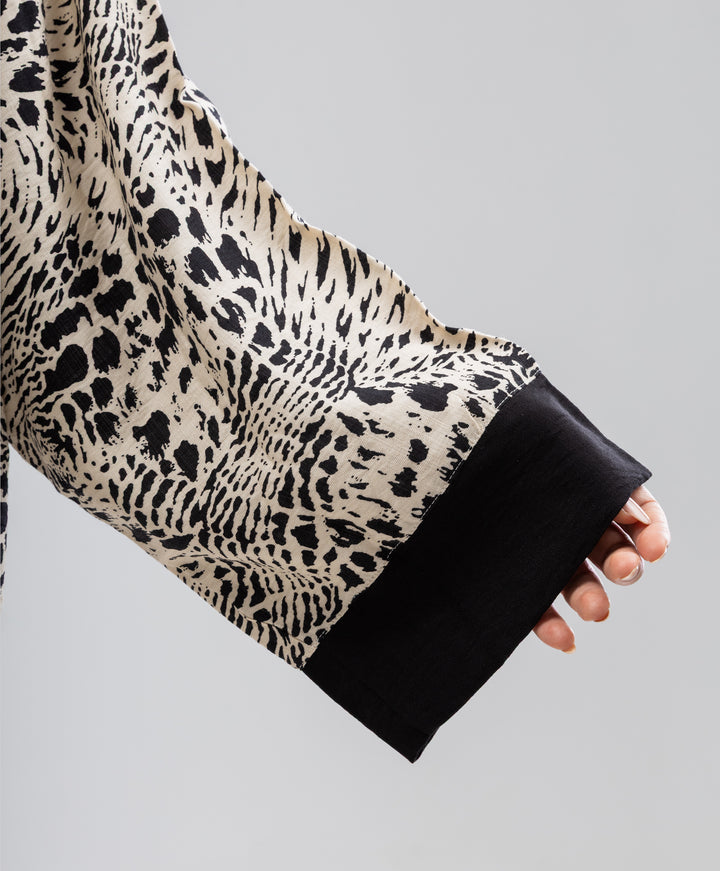 Leopard Linen Kimono