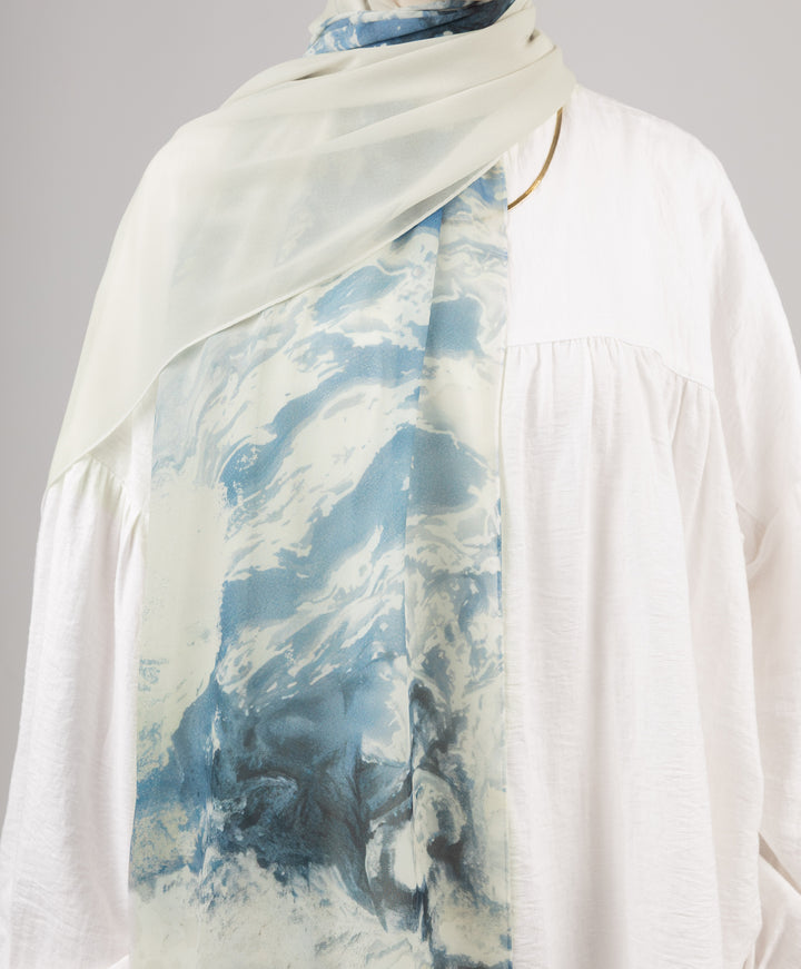 Ocean Chiffon Scarf
