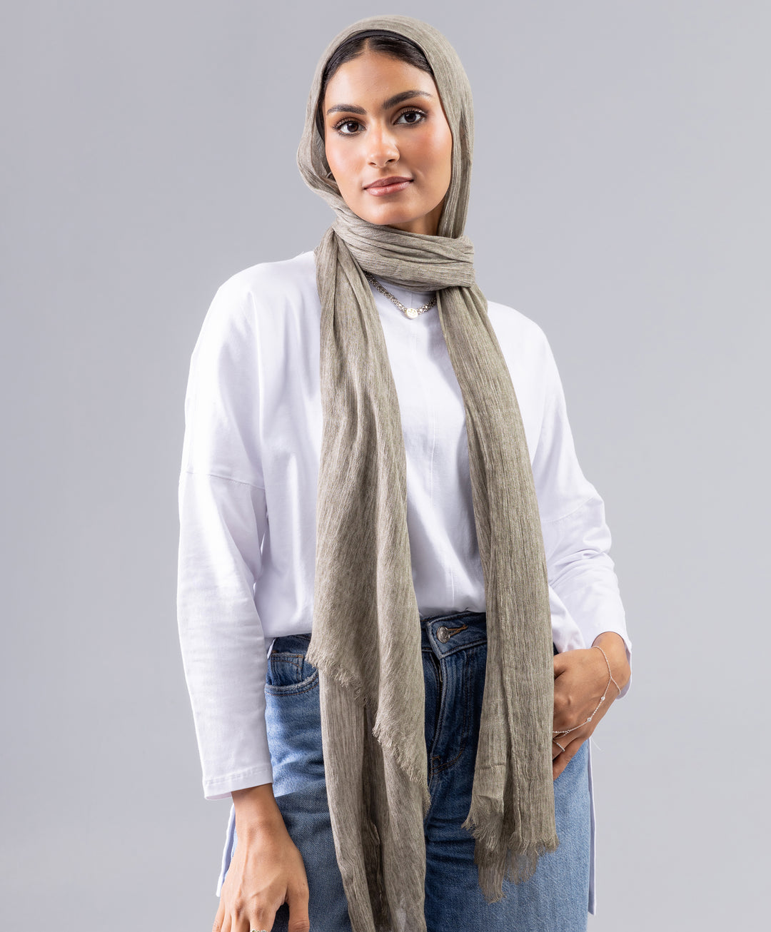 Marble Linen Scarf