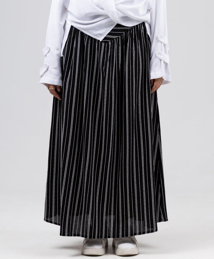Stripe Linen Skirt
