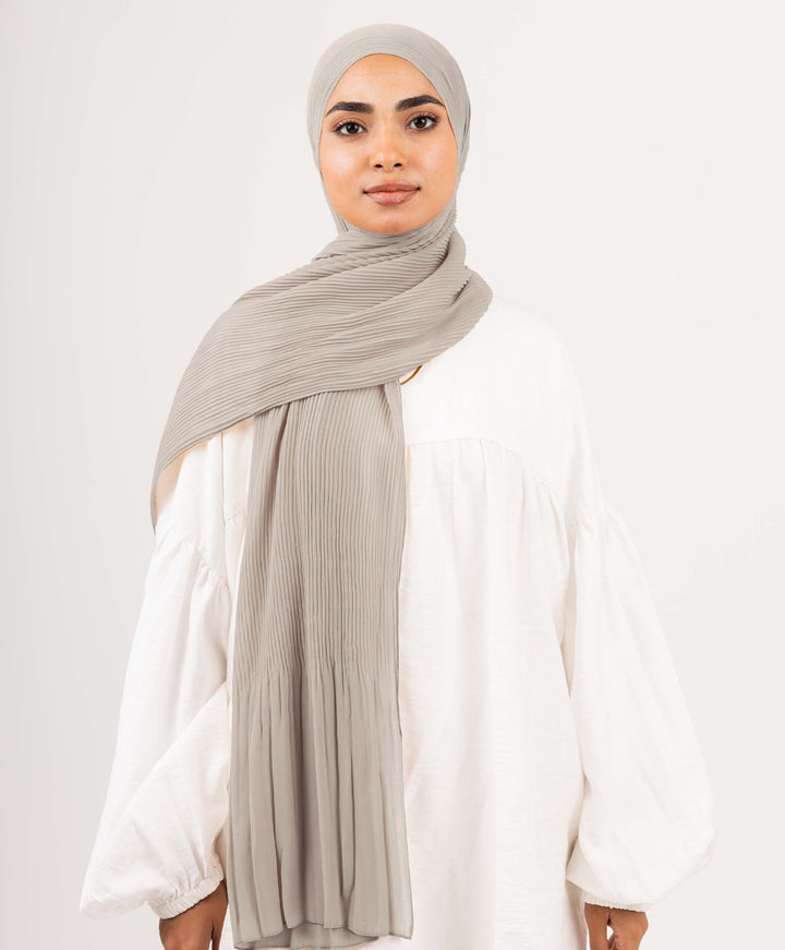 Pleated Chiffon Scarf