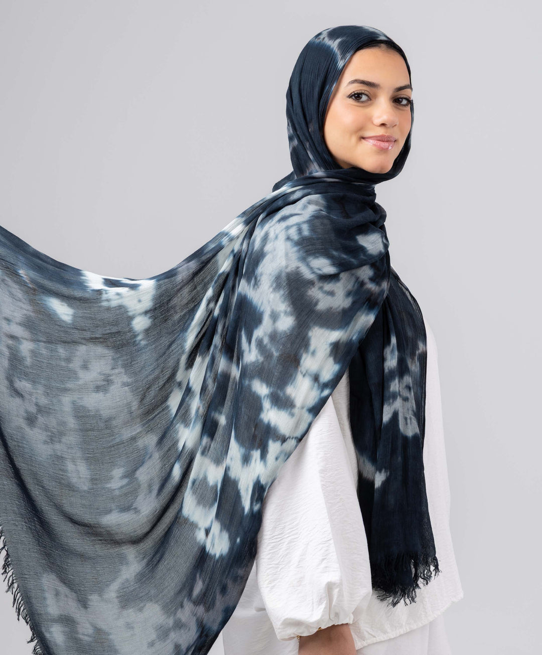 Watercolor Linen Scarf