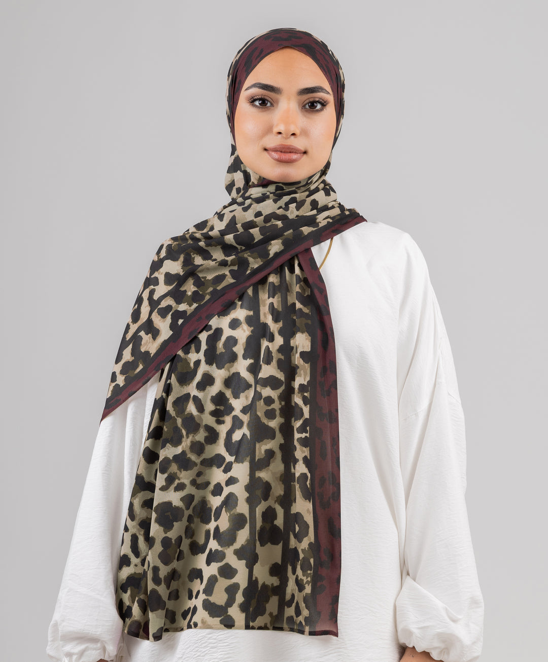 Striped Leopard Kuwaiti Scarf