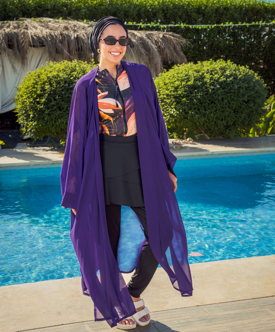Plain Chiffon Kimono