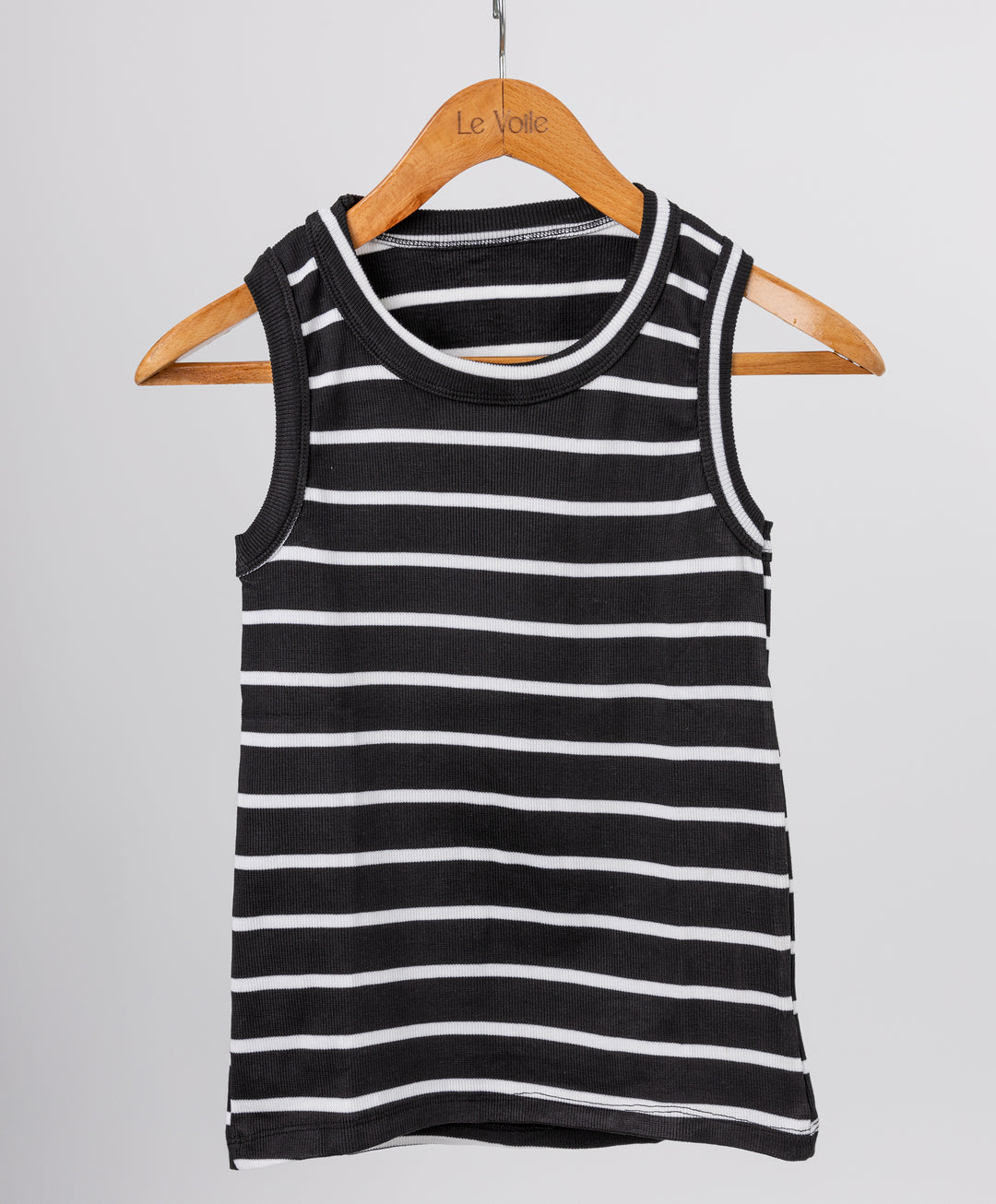 Stripped Sleeveless Shirt