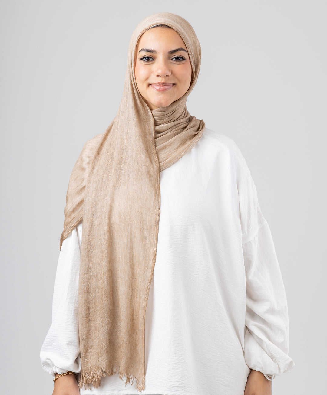 Elegance Crinkled Cotton Scarf