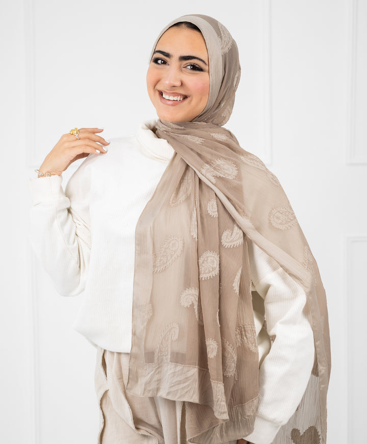 Paisley Chiffon Scarf