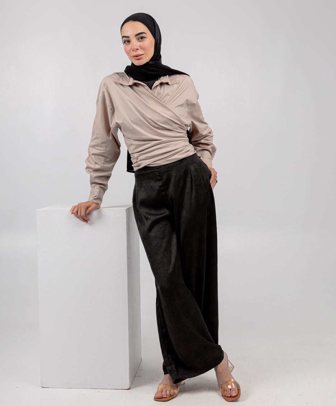 Glossy Satin Pants