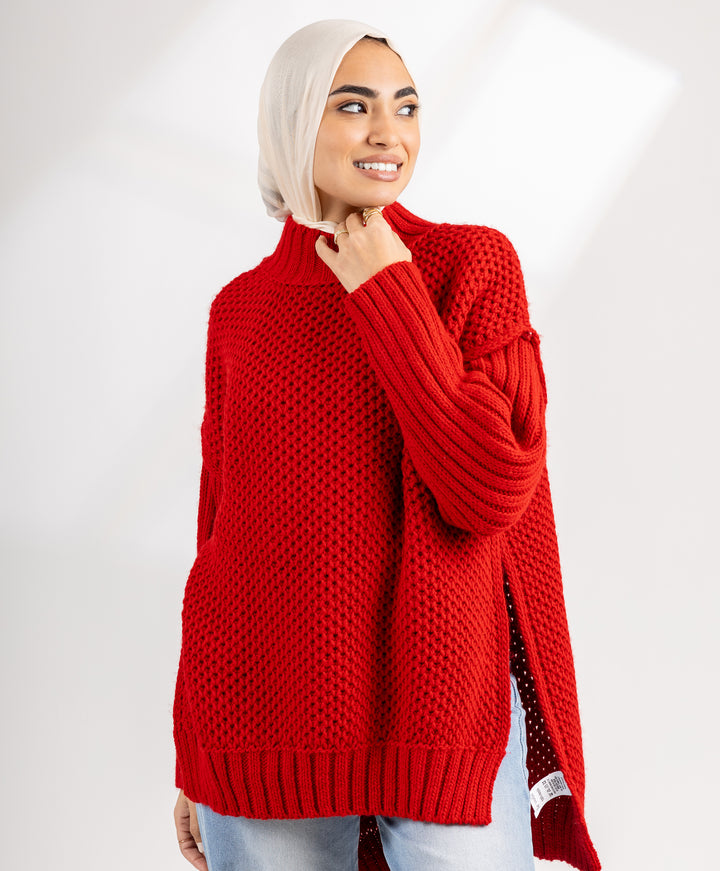 Mesh Knit Pullover