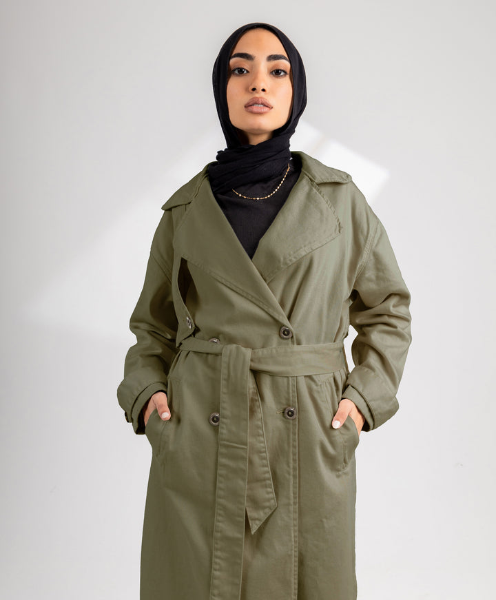 Gabardine Trench Coat